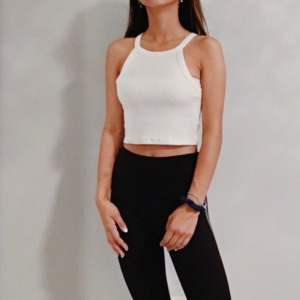 White Halter Top